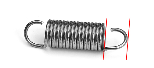 extension spring hook length